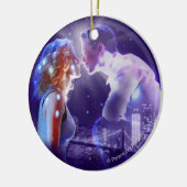 幽霊-音楽的なロゴ セラミックオーナメント (左)