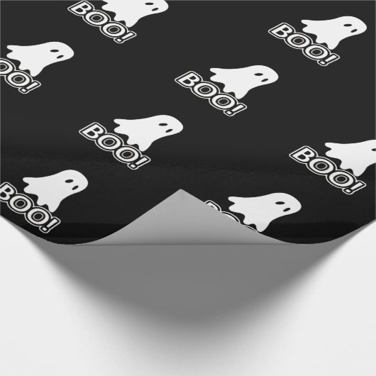 幽霊(BOO!)ギフトラッピング紙 ラッピングペーパー (角)