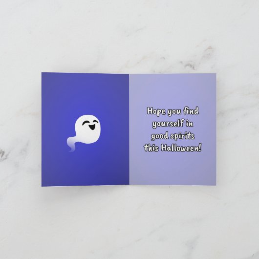 幽霊Tombstone Halloween Card カード (内部)