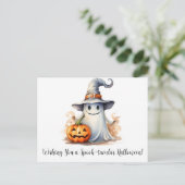 幽霊Wishing You A Spook-tacular Halloween シーズンポストカード (スタンド正面)
