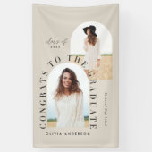 幾モダン数々の幾何フォトアーチの卒業 横断幕 (縦)