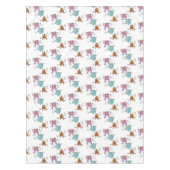 幾何おもしろい牛のカラフルテーブルクロス テーブルクロス (正面)