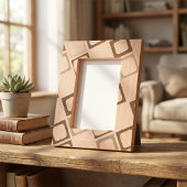 幾何お洒落パターン刻印写真枠 レーザー彫刻フレーム