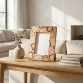 幾何お洒落パターン刻印写真枠 レーザー彫刻フレーム