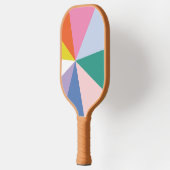 幾何かわいらし的で可愛いストライプのピックボール ピックルボールラケット (左)