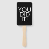 幾何の卒業日大学キャリア写真 ハンドファン (裏面)