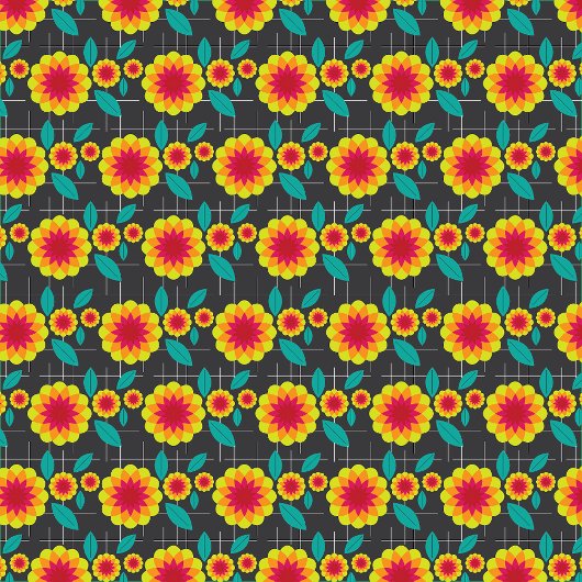 幾何の菊 エプロン