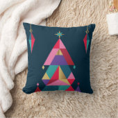 幾何はっきりしたクリスマスツリー装飾用クッション クッション (ブランケット)