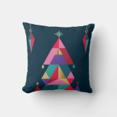 幾何はっきりしたクリスマスツリー装飾用クッション クッション (正面)