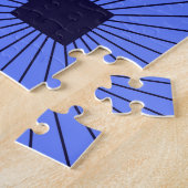 幾何はっきりしたバウハウスレトロフチュリスティックパターン ジグソーパズル (側面)