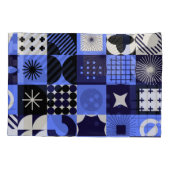 幾何はっきりしたバウハウスレトロフチュリスティックパターン 枕カバー (裏面)