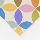 幾何はっきりしたパタースタイリッシュンカラフルホーム フリースブランケット (角)