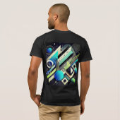 幾何はっきりしたファッションデザイン | ミニマル形状 Tシャツ (裏面フル)