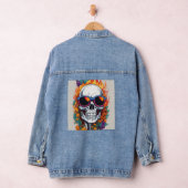 幾何はっきりしたベクトルTシャツデザイン | モダン デニムジャケット (ハンガー)