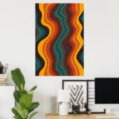 幾何はっきりしたモダン抽象芸術アート ポスター (ホームオフィス)