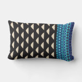 幾何はっきりしたモダン模様 ランバークッション (裏面)