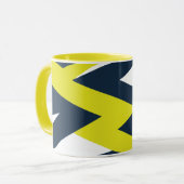 幾何はっきりした抽象芸術パターン マグカップ (正面左)