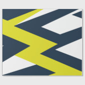 幾何はっきりした抽象芸術パターン ラッピングペーパー (フラット)