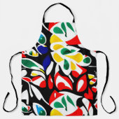 幾何はっきりした水滴数々の – カラーアート エプロン (正面)