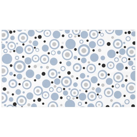 幾何はっきりした石板青 テーブルクロス (正面(横))