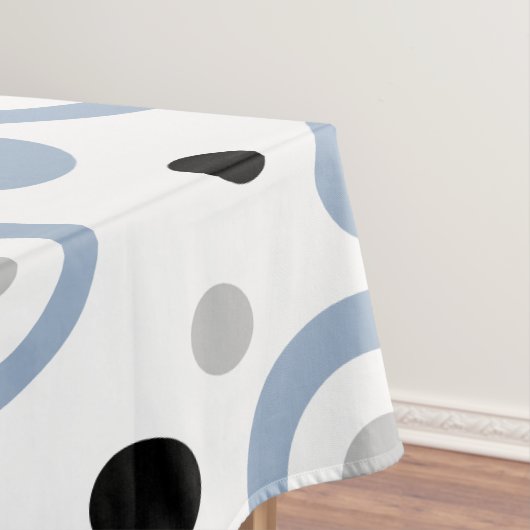 幾何はっきりした石板青 テーブルクロス (インサイチュ)