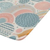 幾何よくはしゃぐドールパターン カッティングボード (角)