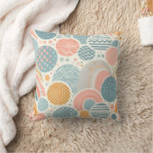 幾何よくはしゃぐドールパターン クッション (ブランケット)