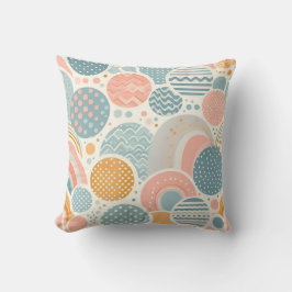 幾何よくはしゃぐドールパターン クッション