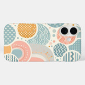 幾何よくはしゃぐドールパターン Case-Mate iPhoneケース (裏面 (横))