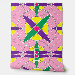 幾何よくはしゃぐ交差パターン 壁紙