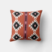 幾何アステカカラフルパターン クッション (裏面)