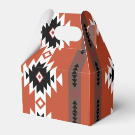 幾何アステカカラフルパターン フェイバーボックス