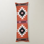 幾何アステカカラフルパターン ボディピロー (裏面 (縦))