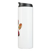 幾何アステカパターンアートドッグポープリント タンブラー (回転右)