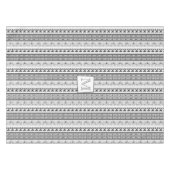 幾何アステカ抽象芸術パターン テーブルクロス (正面(横))