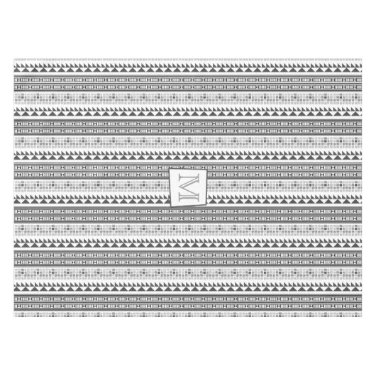 幾何アステカ抽象芸術パターン テーブルクロス (正面(横))