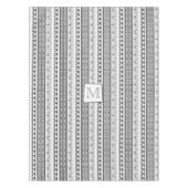 幾何アステカ抽象芸術パターン テーブルクロス (正面)