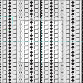 幾何アステカ抽象芸術パターン ファブリック (タイル)