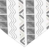 幾何アステカ抽象芸術パターン ロングテーブルランナー (コーナー)