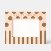 幾何インスパイアパーソナライズされた誕生日 レーザー彫刻フレーム (正面)