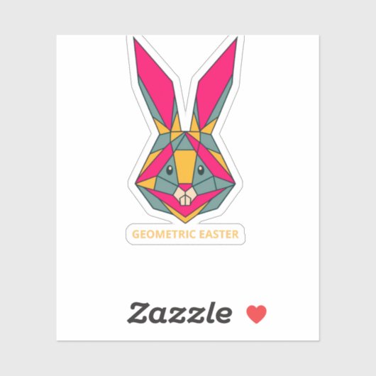 幾何イースターバニー シール (シート)