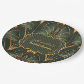 幾何エレガントアールデコブライダルシャワー ペーパープレート (アングル)