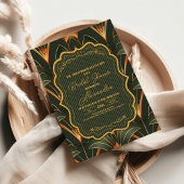 幾何エレガントアールデコブライダルシャワー 招待状