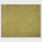 幾何エレガントグリーンクリスマスツリーホリデー ラッピングペーパー (フラット)