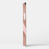 幾何エレガントスタイリッシュバラ金ゴールドピンク黒 Case-Mate iPhoneケース (裏面 / 右)