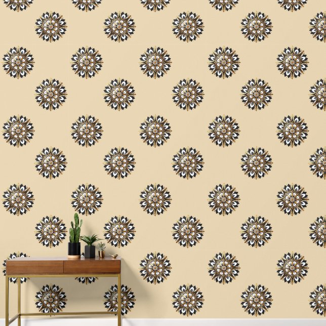 幾何エレガントデザインカスタム 壁紙 (廊下)