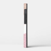 幾何エレガントバラ金ゴールドグリッター大理石 Case-Mate iPhoneケース (裏面 / 左)