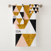 幾何エレガントパターン バスタオルセット (インサイチュ)