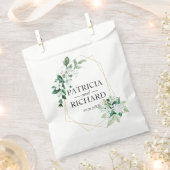 幾何エレガントフローラグ結婚レリー フェイバーバッグ (クリップ留めされた状態)