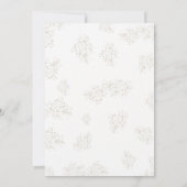 幾何エレガントフローラ結婚式招待状 招待状 (裏面)